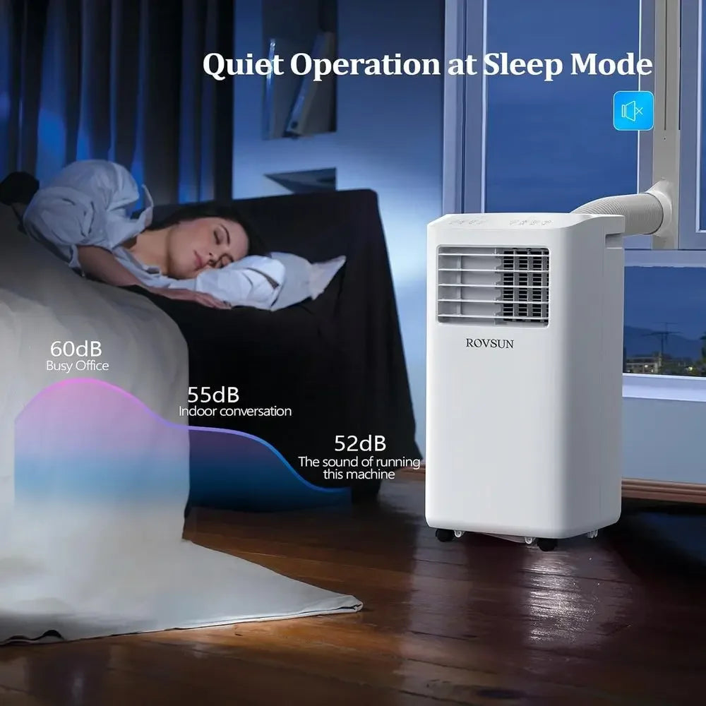 WiFi Enabled Smart 10000 BTU Portable Air Conditioner with Remote & APP Control, 3-in-1 Cooler, Dehumidifier & Fan, Powerful Roo