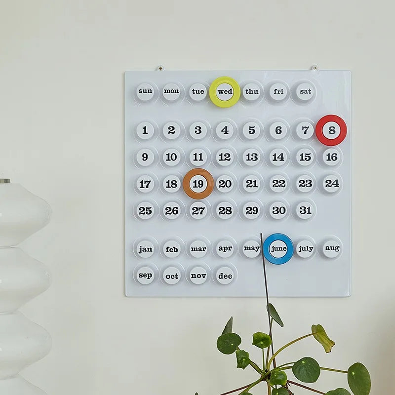 Ringdate Calendar Perpetual Calendar Home Decor Ornament