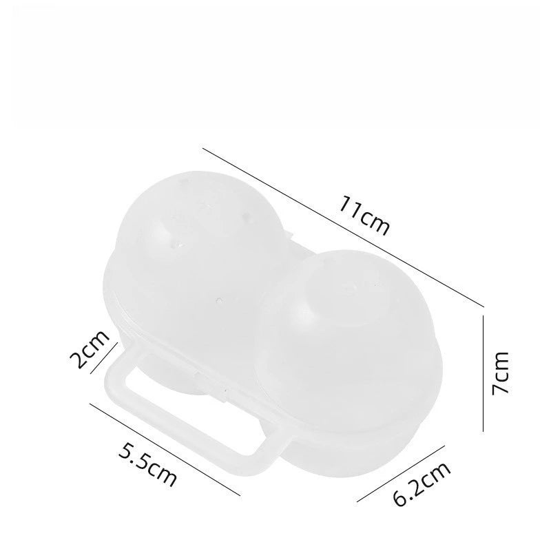 Shatter Resistant Egg Tray Boxs with Secure Lid, Perfect for Hiking, Emergency Prep and Refrigerator Storage at Home