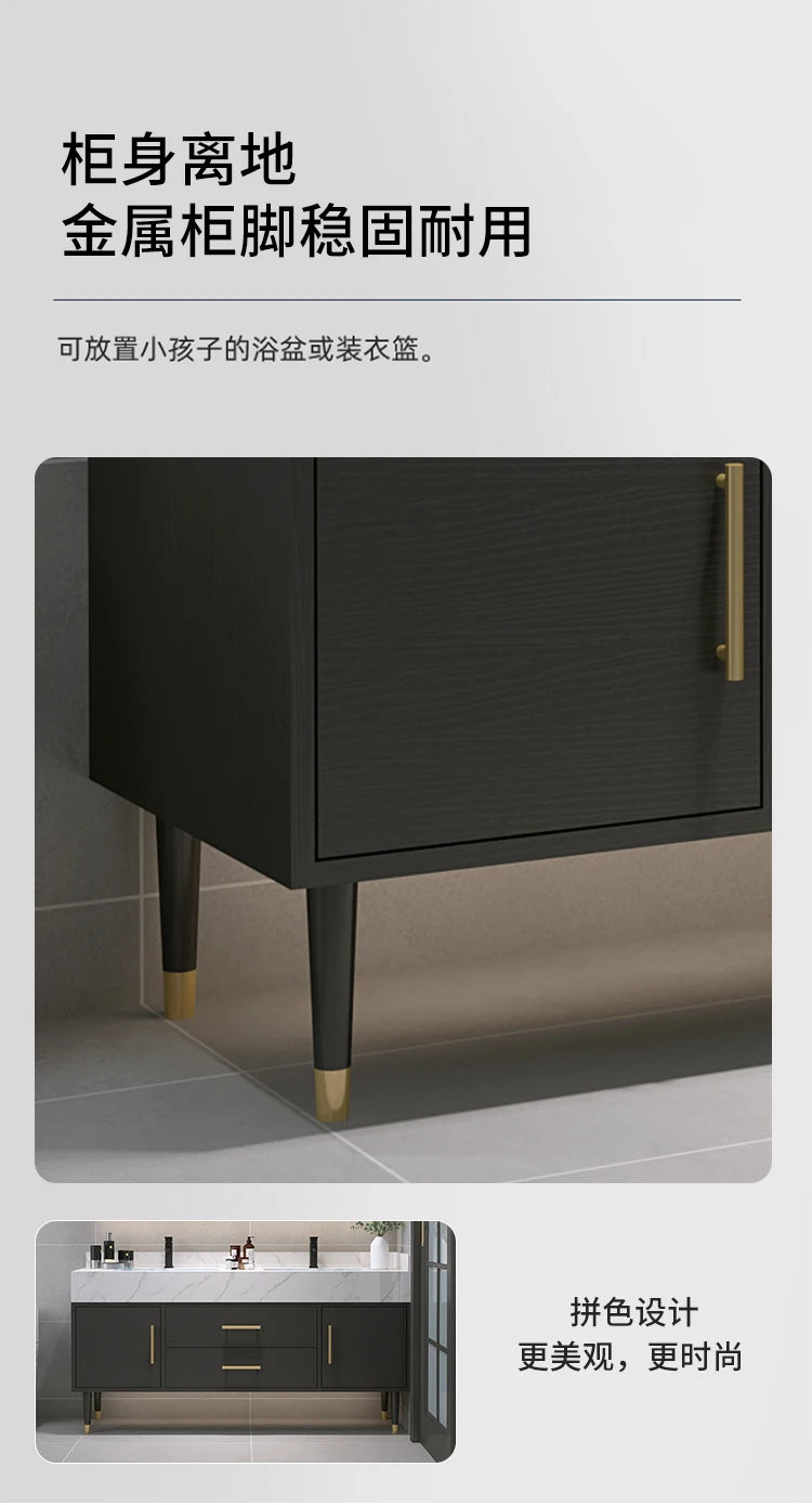 X.H.S.H Smart LED Mirror Cabinet With Integrated Marble Vanity Top