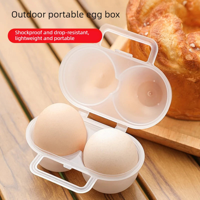 Shatter Resistant Egg Tray Boxs with Secure Lid, Perfect for Hiking, Emergency Prep and Refrigerator Storage at Home
