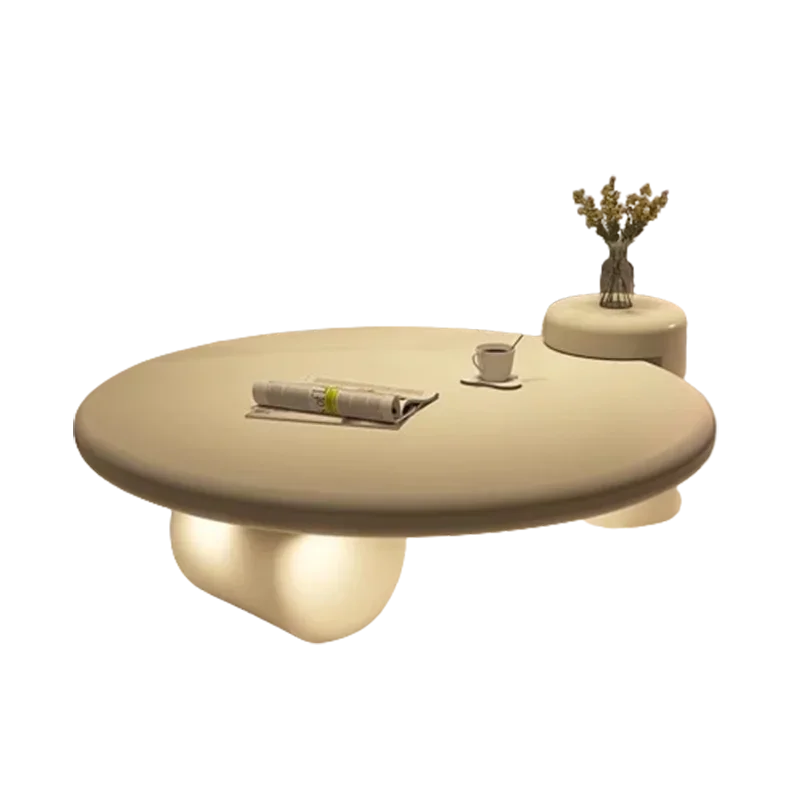 Modern Round Wood Coffee Table With Elegant Nordic Design