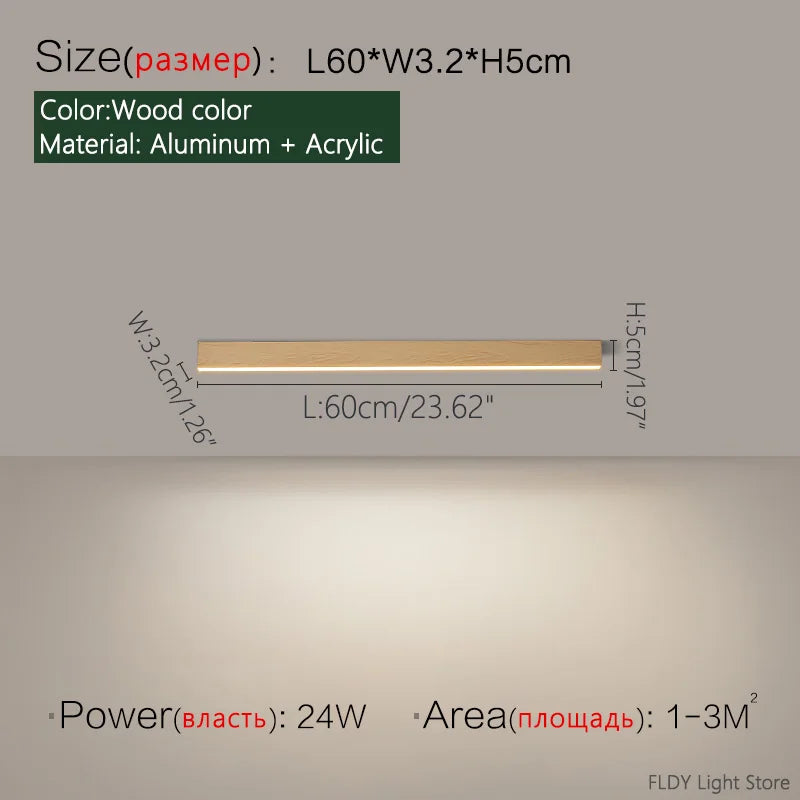 Minimalist living room lighting kitchen dining  bedroom dining room nordic modern aisle balcony strip light