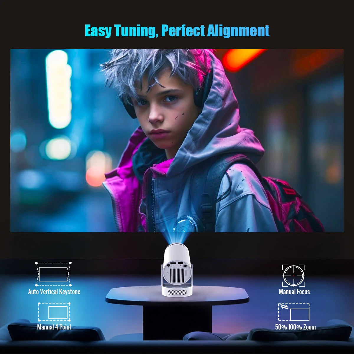 Magcubic HY300 Pro Android 14 Projector With Wireless Support