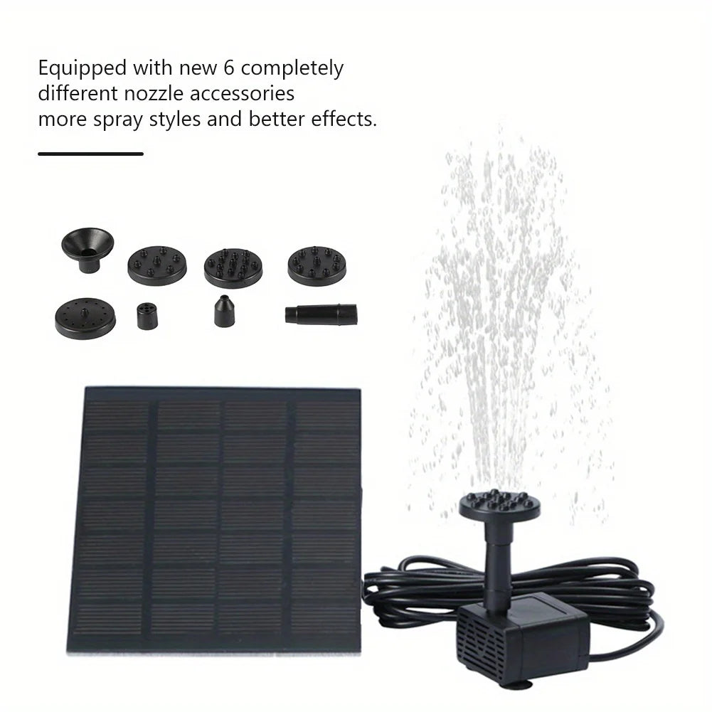 Solar Floating Fountain Pump With Six Nozzles