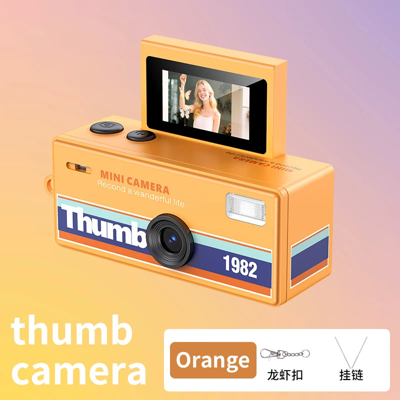 Magecam Thumb Keychain Camera 0.96inch Flip Screen Retro CCD Mini Digital Camera 720P Very Small Camcorder Video Recorder