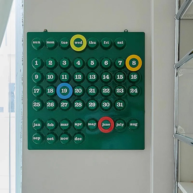 Ringdate Calendar Perpetual Calendar Home Decor Ornament