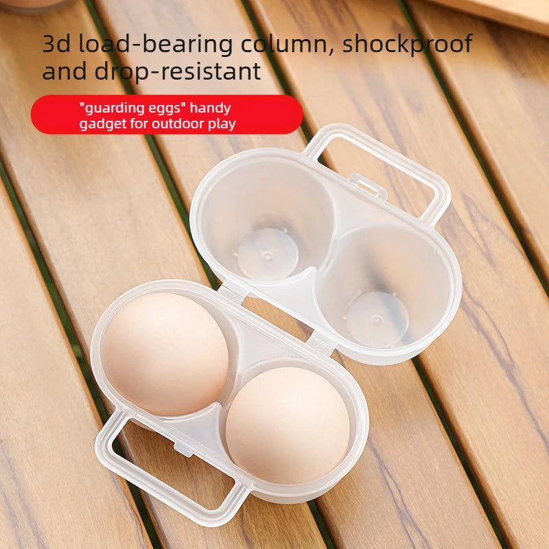 Shatter Resistant Egg Tray Boxs with Secure Lid, Perfect for Hiking, Emergency Prep and Refrigerator Storage at Home