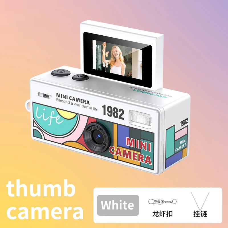 Magecam Thumb Keychain Camera 0.96inch Flip Screen Retro CCD Mini Digital Camera 720P Very Small Camcorder Video Recorder