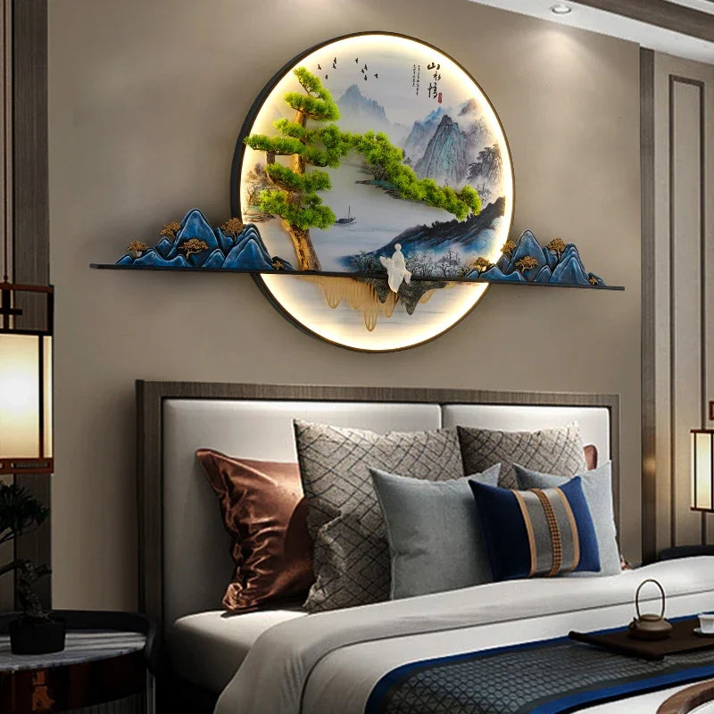 COLIN Modern Picture Wall Light LED Chinese Creative Landscape Mural Sconce Lamp For Home Living Room Study Bedroom Decor