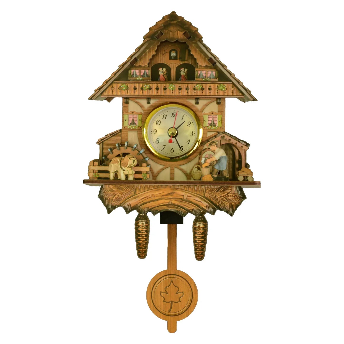 Wooden Hanging Wall Clock Bird Alarm Clock Cuckoo Clocks For Home Decoration Quartz Watch Decorative Home Decor