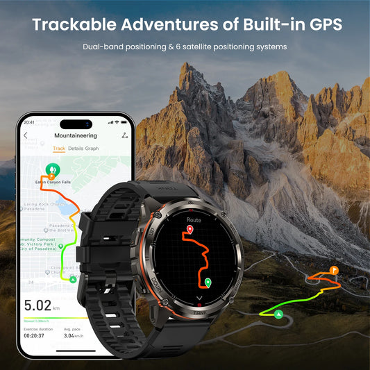 KOSPET Tank T3 Ultra 2 GPS Smart Watch Health Monitor