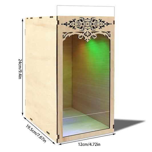 DIY Book Nook Shelf Insert Kit Dollhouse Wood Miniature