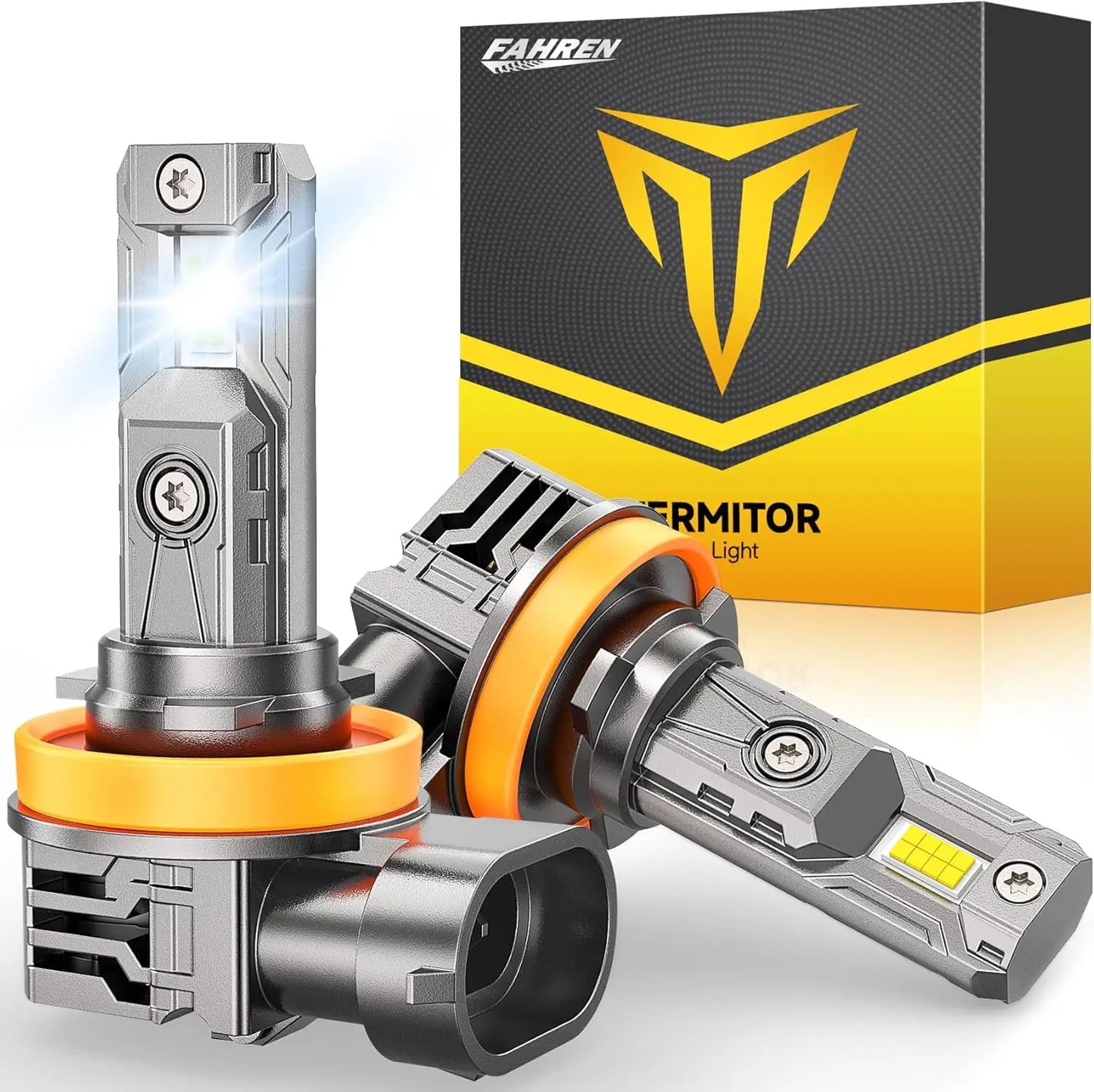 2PCS LED H11 Headlight light Bulb 45000LM 900% Brighter 6500K Super Bright,1:1 H11  Size Fog Lights Canbus Ready,IP68 Waterproof