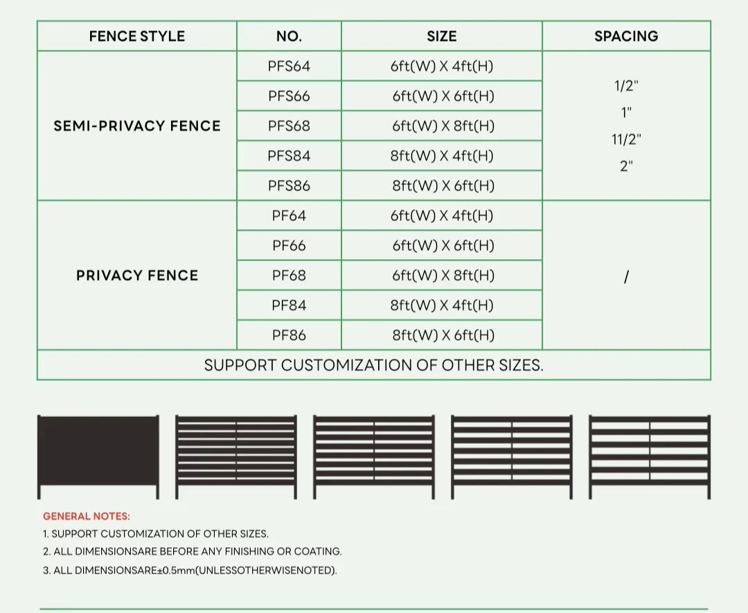 Modern Aluminum Privacy Louver Fence Panel For Outdoor Yard