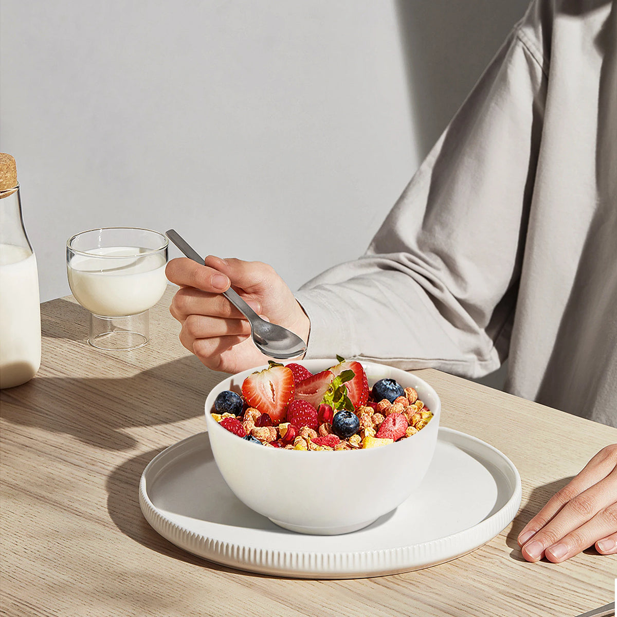 Premium Ceramic Bowls Set For Kitchen Serving Tableware