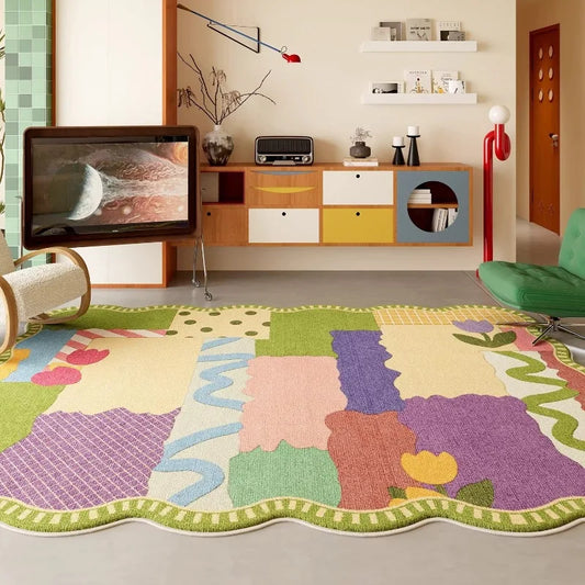 Abstract Dopamine Living Room Carpet Cartoon Creative High-End Bedroom Rug Home Decor Sofa Coffee Table Floor Mat Alfombra Tapis