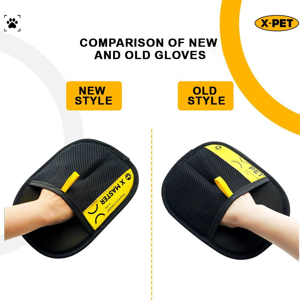 Upgrade Large Pet Hair Removal Grooming Gloves Static Fur Remover for Cat Dog Sofa Carpet Clothes