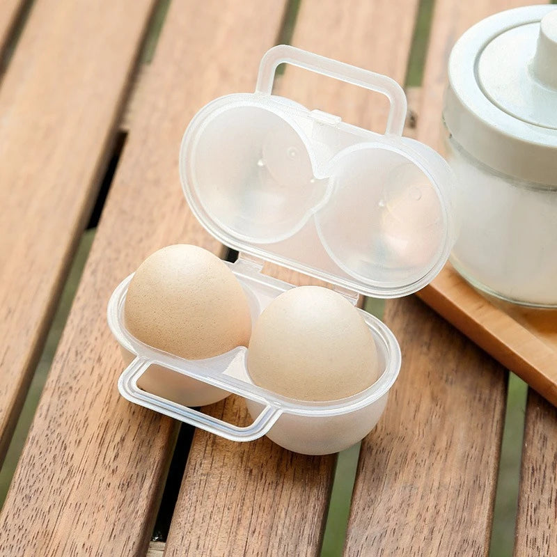 Shatter Resistant Egg Tray Boxs with Secure Lid, Perfect for Hiking, Emergency Prep and Refrigerator Storage at Home