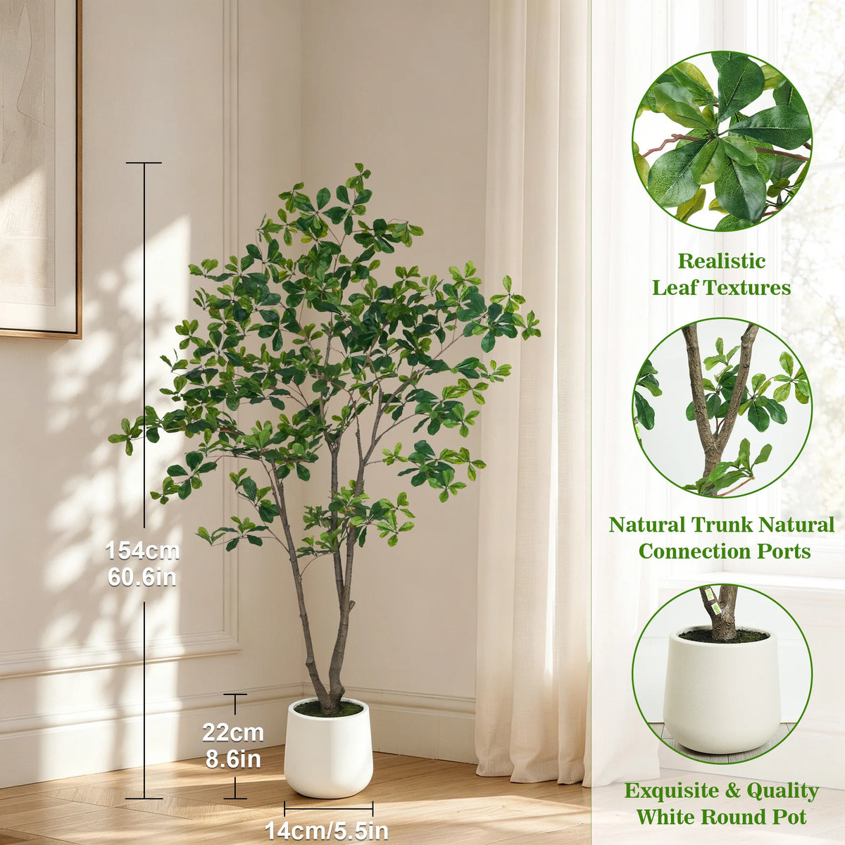 Olitree Faux Olive Tree With Natural Wood Trunk Indoor Plant