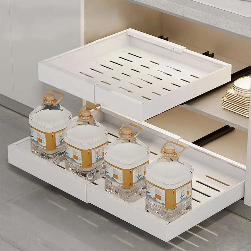 Garvee Stainless Steel Expandable Pull Out Cabinet Organizer