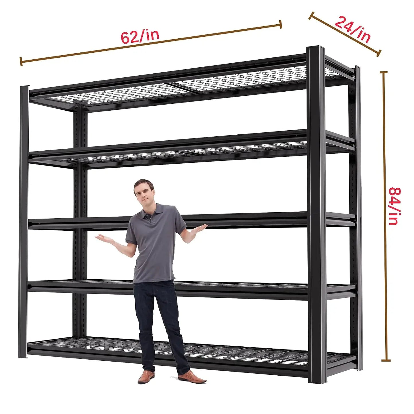 ZHILU Heavy Duty Garage Shelving Unit 3500LBS Storage Racks