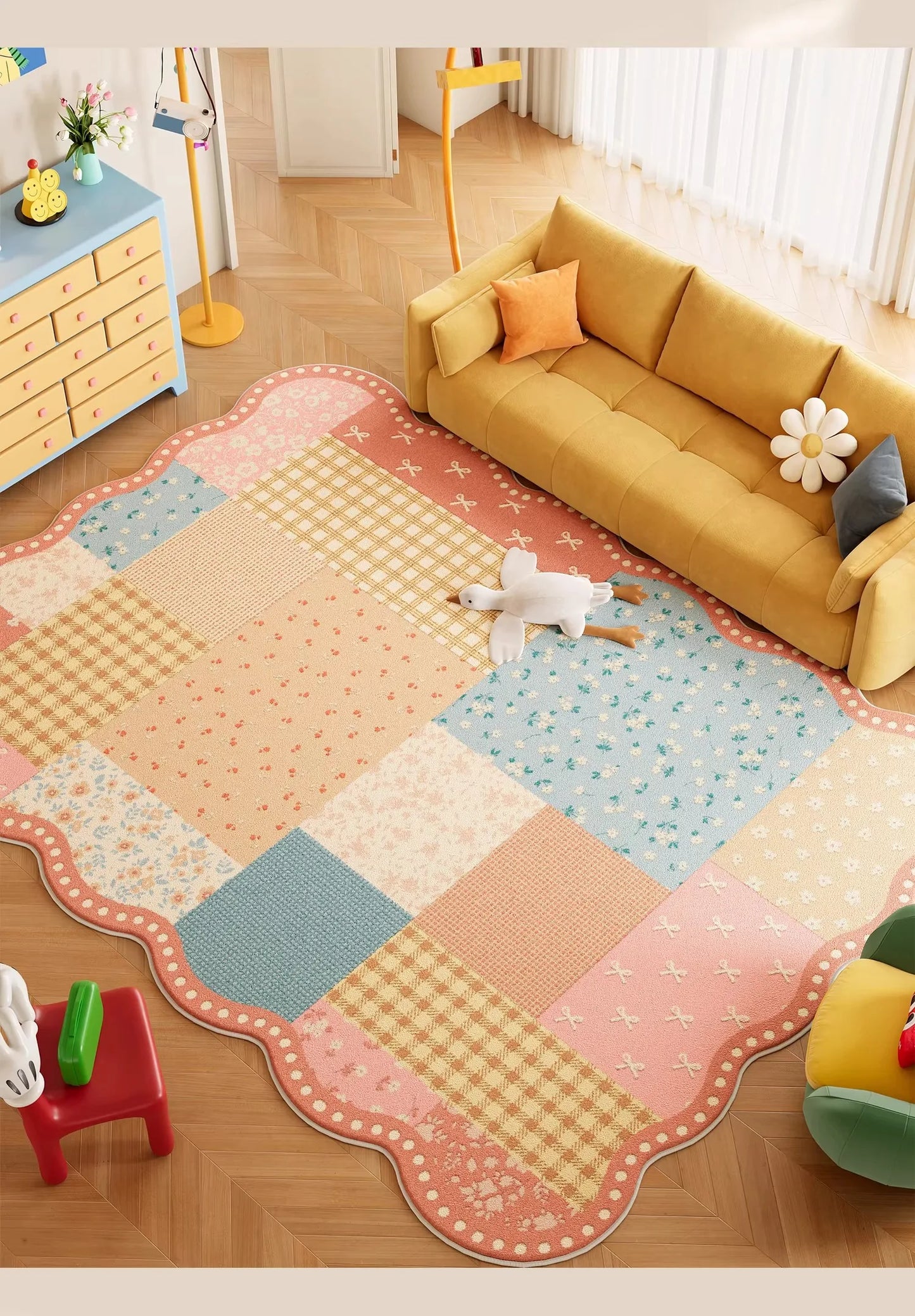 Abstract Dopamine Living Room Carpet Cartoon Creative High-End Bedroom Rug Home Decor Sofa Coffee Table Floor Mat Alfombra Tapis