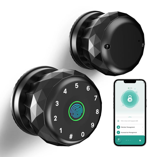 Viladepot Smart Fingerprint Door Lock With App And Passcode Access