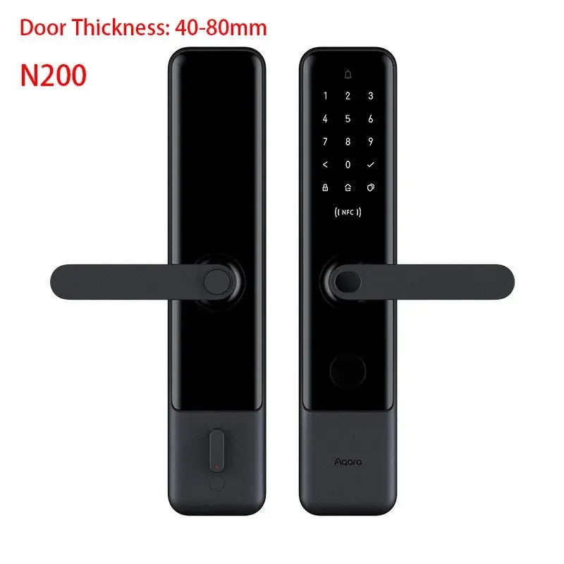 Aqara N200 Smart Door Lock Fingerprint Bluetooth Password NFC Unlock Smart Linkage With Doorbell Works With Mihome Apple HomeKit