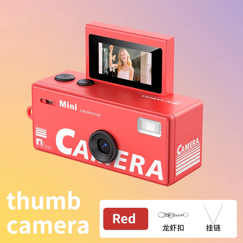 Magecam Thumb Keychain Camera 0.96inch Flip Screen Retro CCD Mini Digital Camera 720P Very Small Camcorder Video Recorder