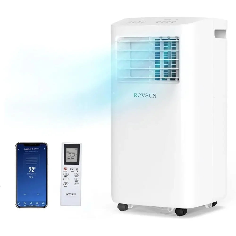 WiFi Enabled Smart 10000 BTU Portable Air Conditioner with Remote & APP Control, 3-in-1 Cooler, Dehumidifier & Fan, Powerful Roo