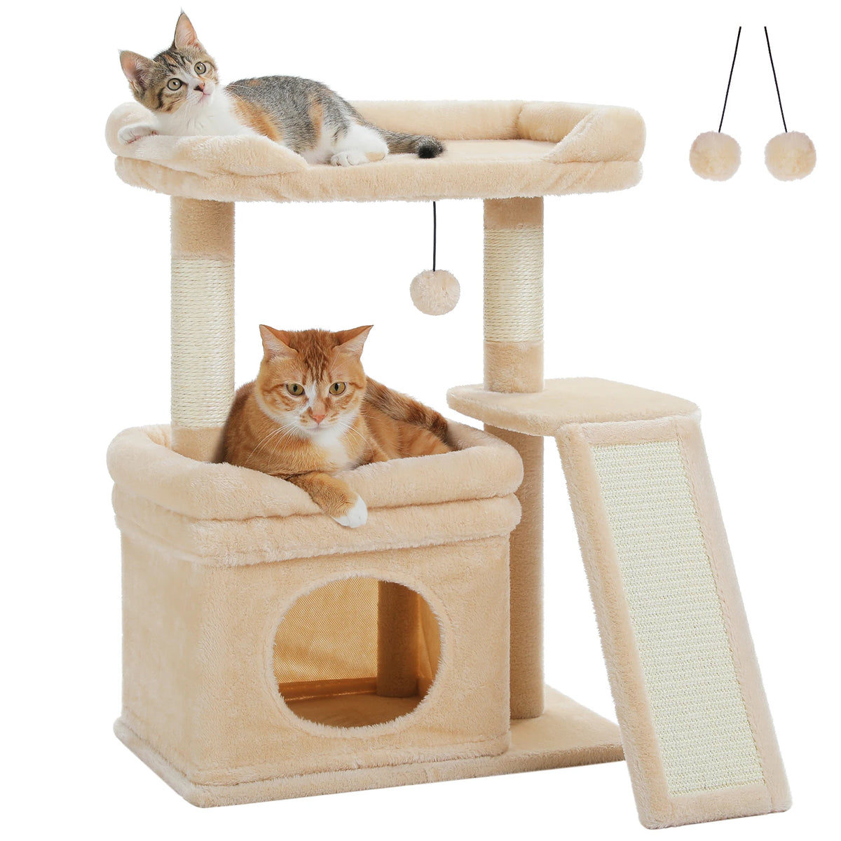 PAWZ Road Indoor Cat Tree Featuring Sisal Scratching Posts