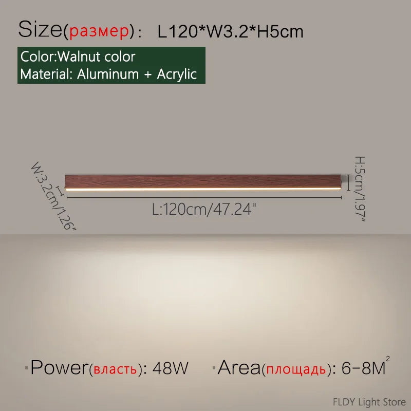 Minimalist living room lighting kitchen dining  bedroom dining room nordic modern aisle balcony strip light