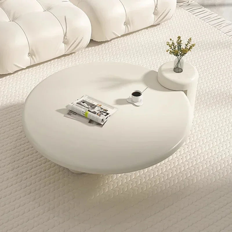 Modern Round Wood Coffee Table With Elegant Nordic Design