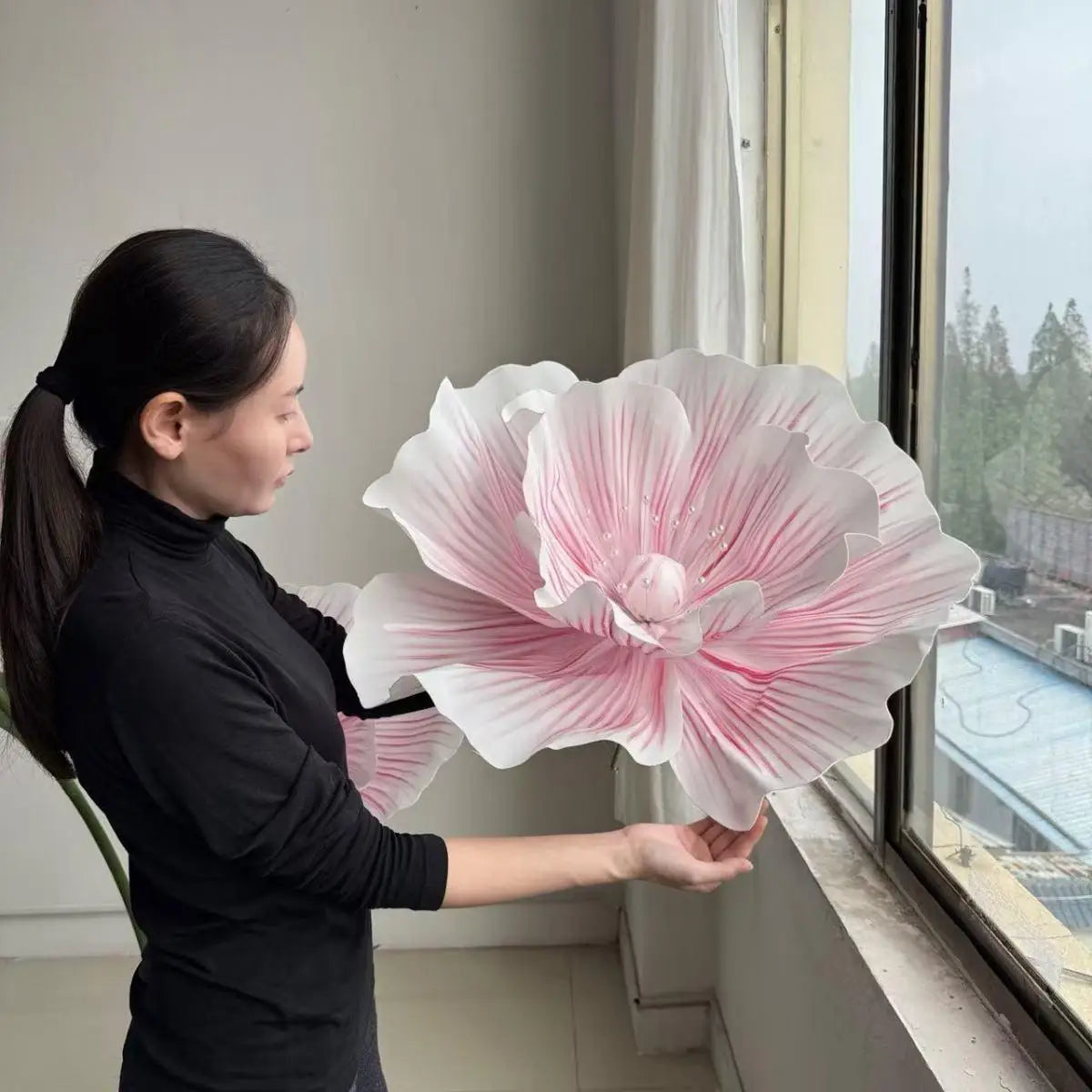 170cm EVA Large Artificial Flowers Road Lead Flower Window Display Wedding Decor Props Party Home Decoration Marriage With Stand