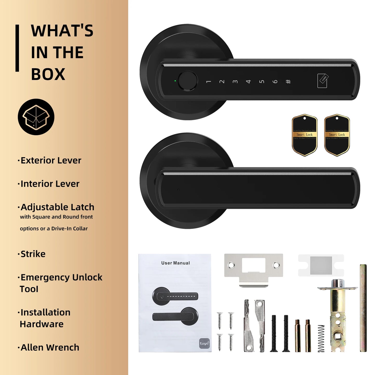 Viladepot Bluetooth Smart Door Lock With Fingerprint Keypad