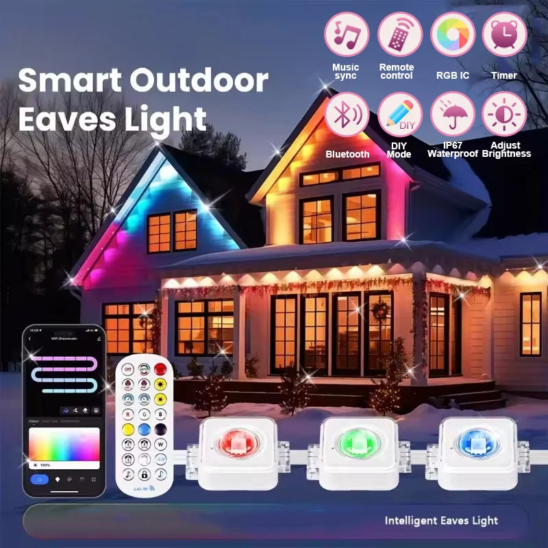 MIMIRGB Smart Outdoor Lights RGBIC With 75 Scene Modes LEDs
