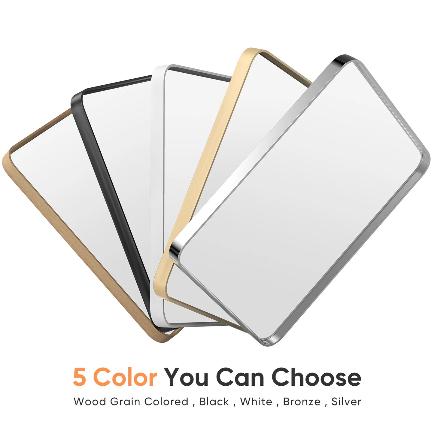 MCQ Matte Framed Wall Mirror For Modern Bathroom Vanity