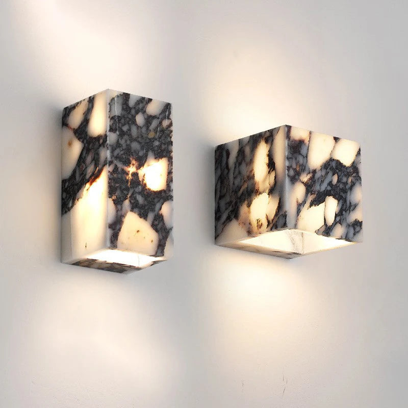 Surface Mount Yellow Cave Stone LED Wall Light 85~265V 9W Nordic style Indoor Wall Lamps For Living Room Decoration Sconce