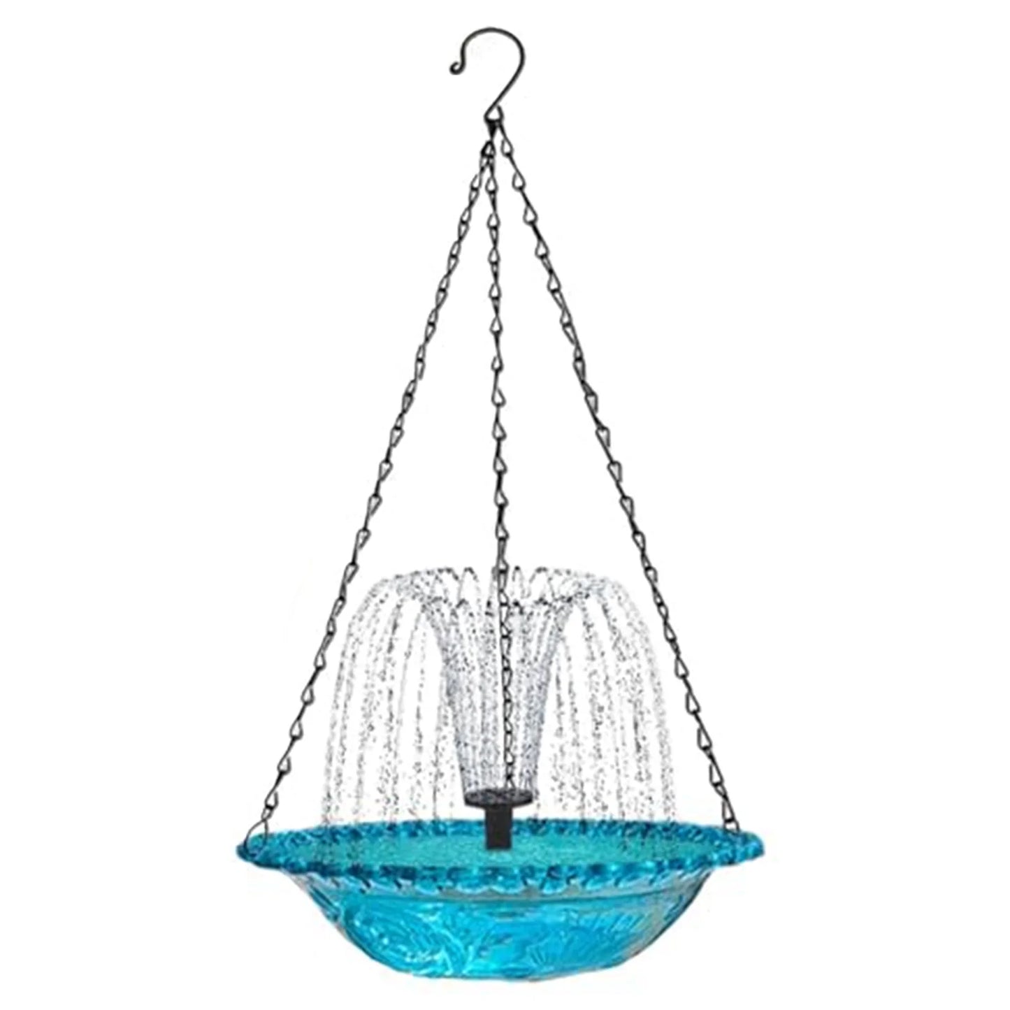 Solar Hanging Bird Bath Fountain for Outdoor Garden Decor