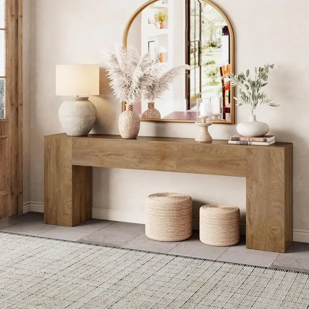 Long Entryway Table Sofa Console For Hallway And Living Room
