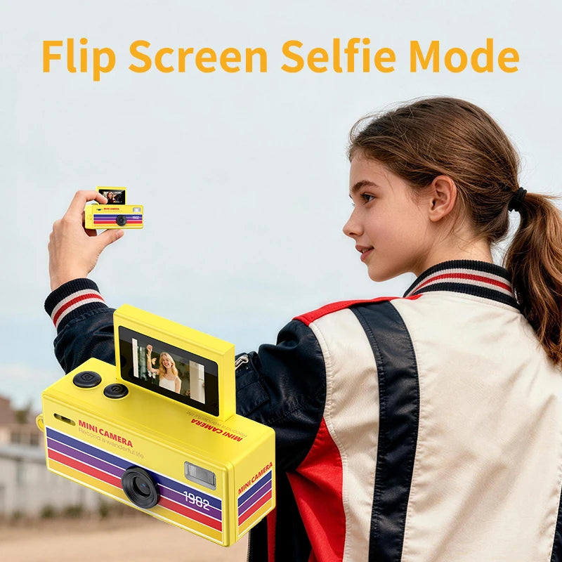 Magecam Thumb Keychain Camera 0.96inch Flip Screen Retro CCD Mini Digital Camera 720P Very Small Camcorder Video Recorder