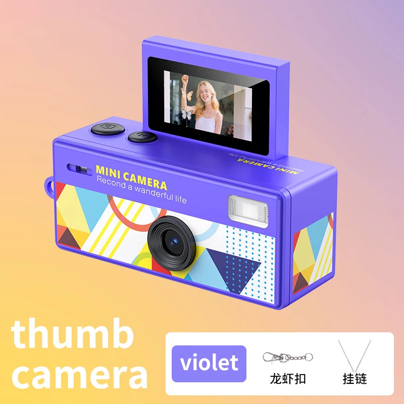 Magecam Thumb Keychain Camera 0.96inch Flip Screen Retro CCD Mini Digital Camera 720P Very Small Camcorder Video Recorder