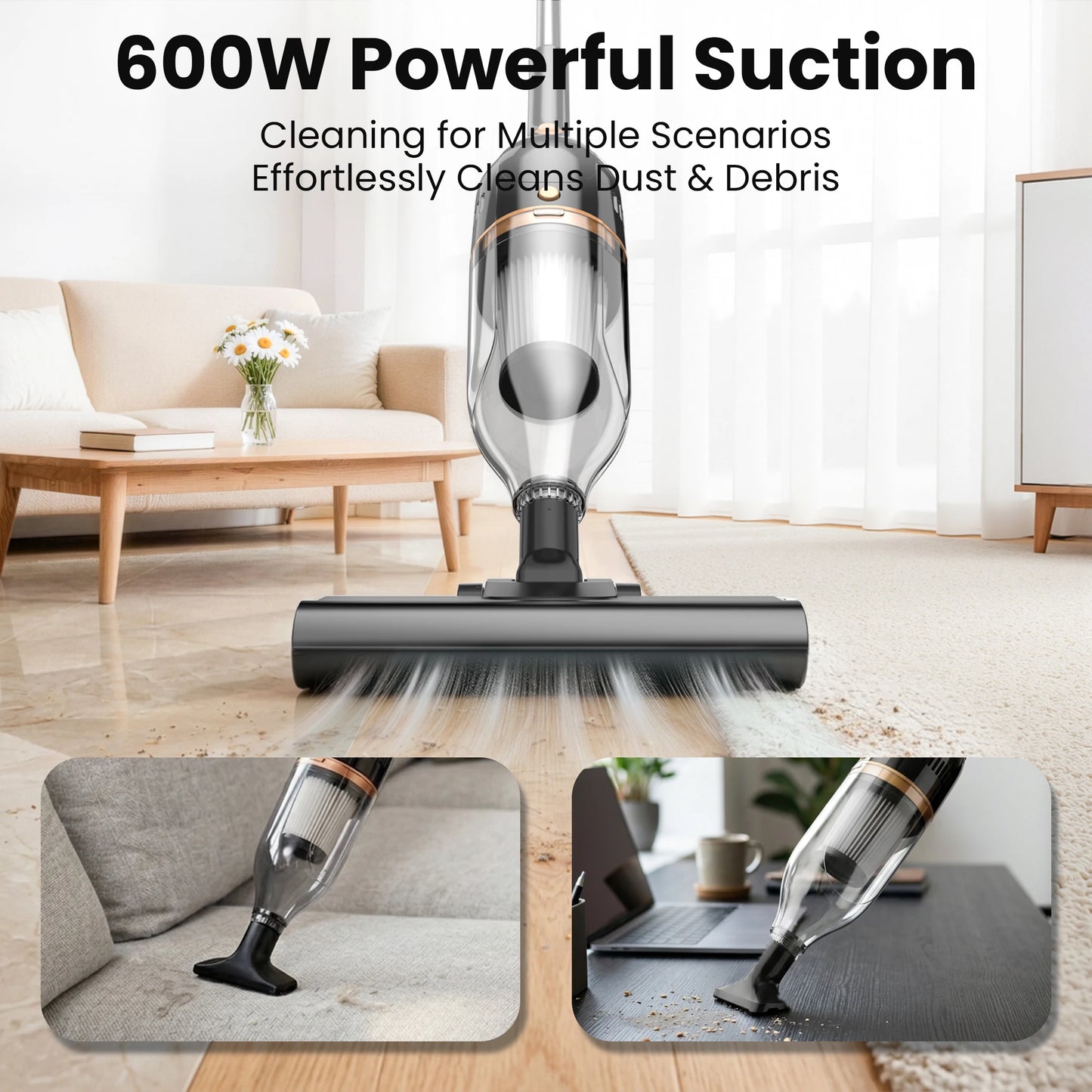INSE R7 Corded Vacuum Cleaner 20KPa 600W Suction Power