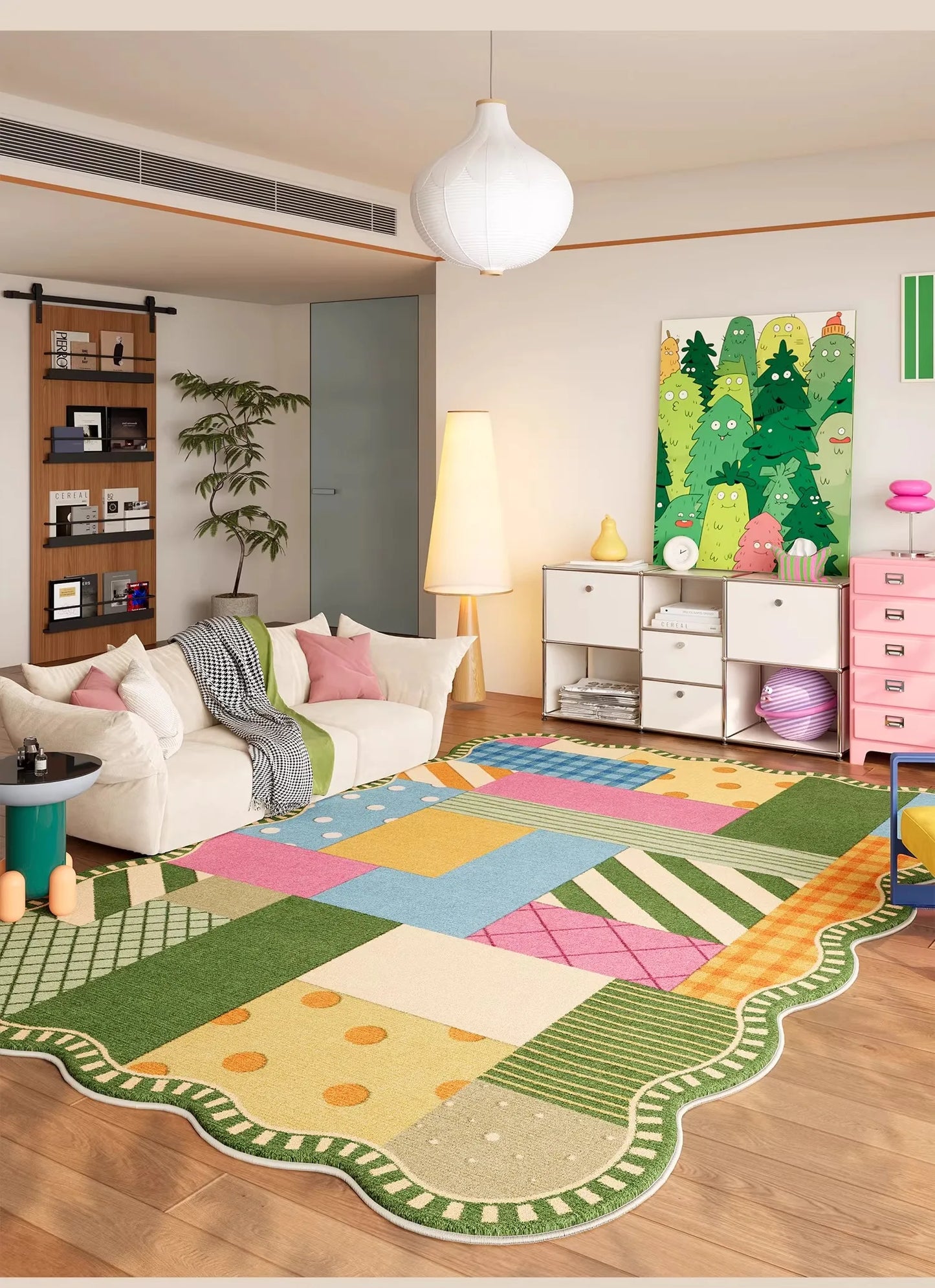 Abstract Dopamine Living Room Carpet Cartoon Creative High-End Bedroom Rug Home Decor Sofa Coffee Table Floor Mat Alfombra Tapis