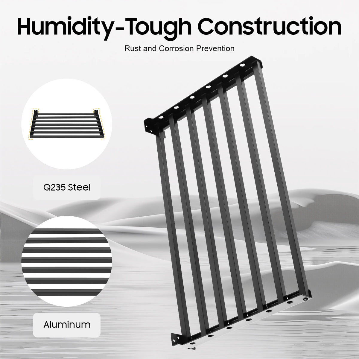Bymaocar Wall Mounted Kitchen Microwave Oven Steel Shelf Rack