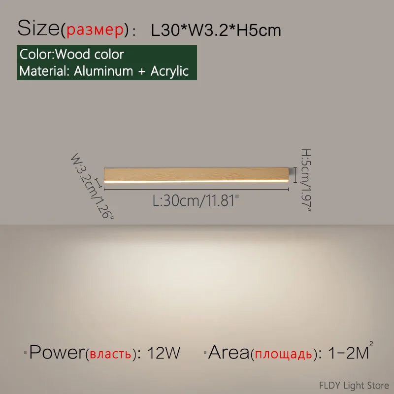 Minimalist living room lighting kitchen dining  bedroom dining room nordic modern aisle balcony strip light
