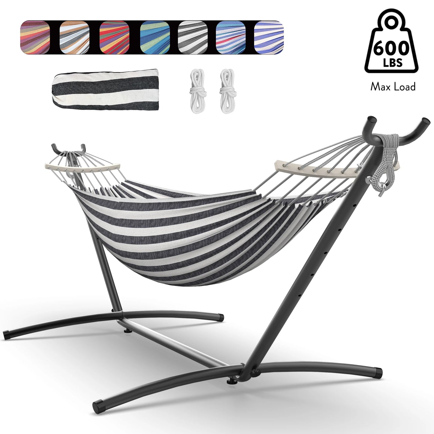 Gyroor Adjustable Stand Hammock With 600Lb Capacity And Outdoor Storage Bag