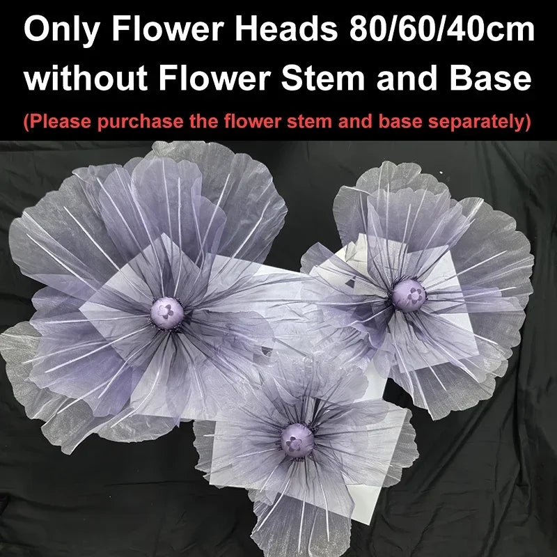 190cm Large Artificial Poppy Flowers Wedding Decor Props Road Lead Flowers Garden Wedding Decoration Window Display Home Decor