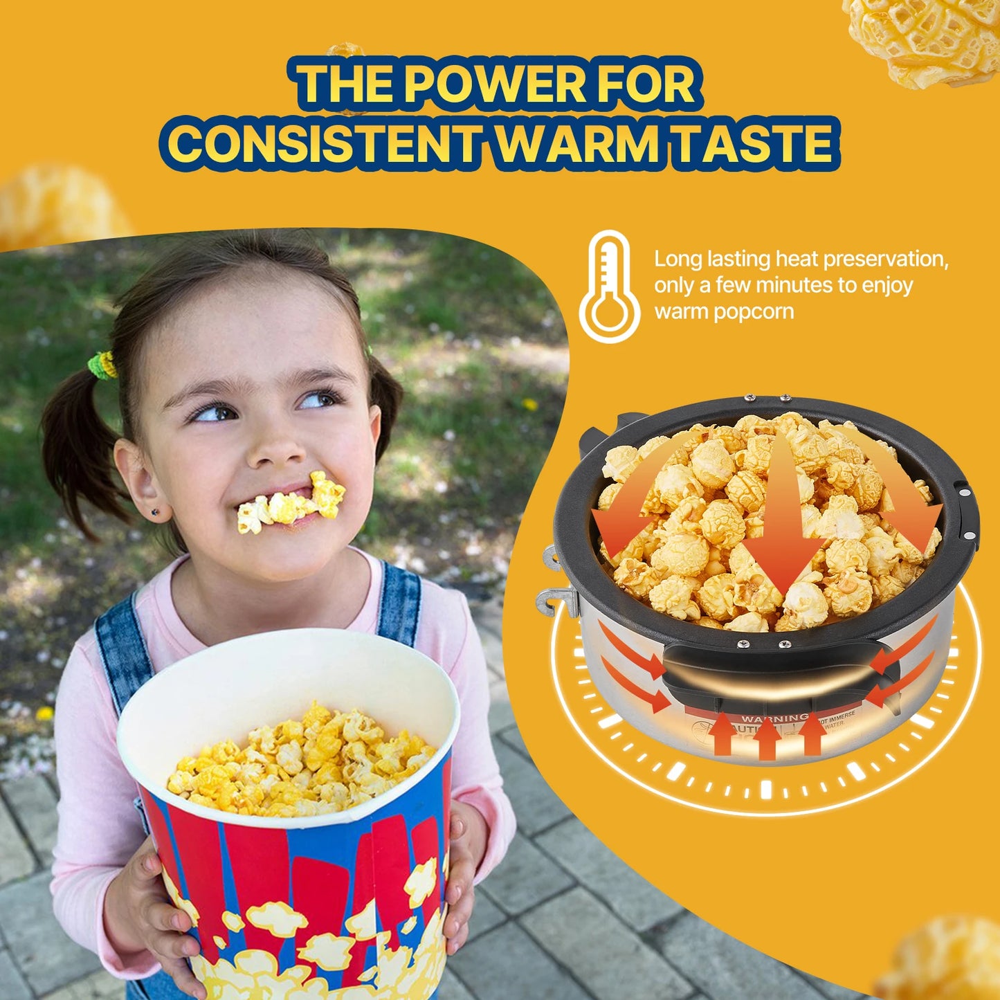 SucceBuy Commercial Popcorn Maker Countertop Machine Movie Theater Style